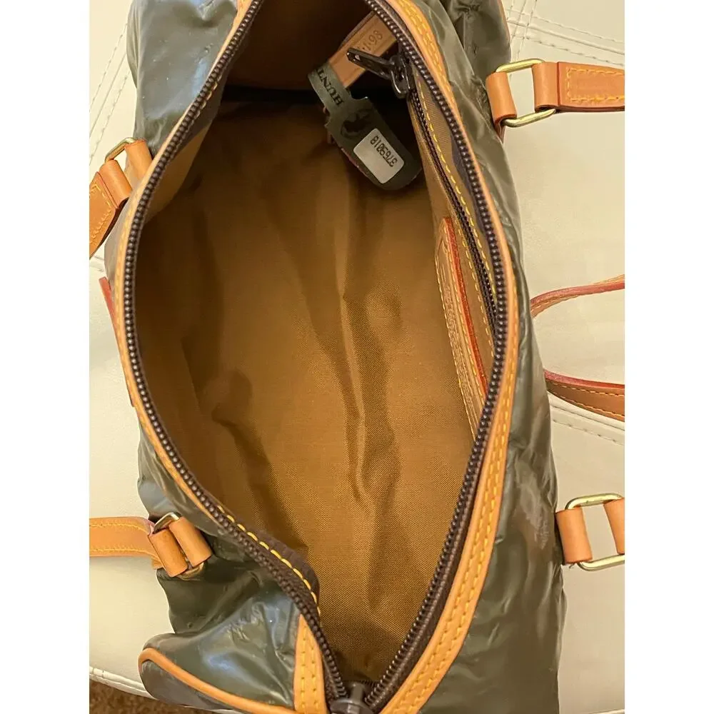 Hunting World Hunter Green Satchel Bagette RARE Bag